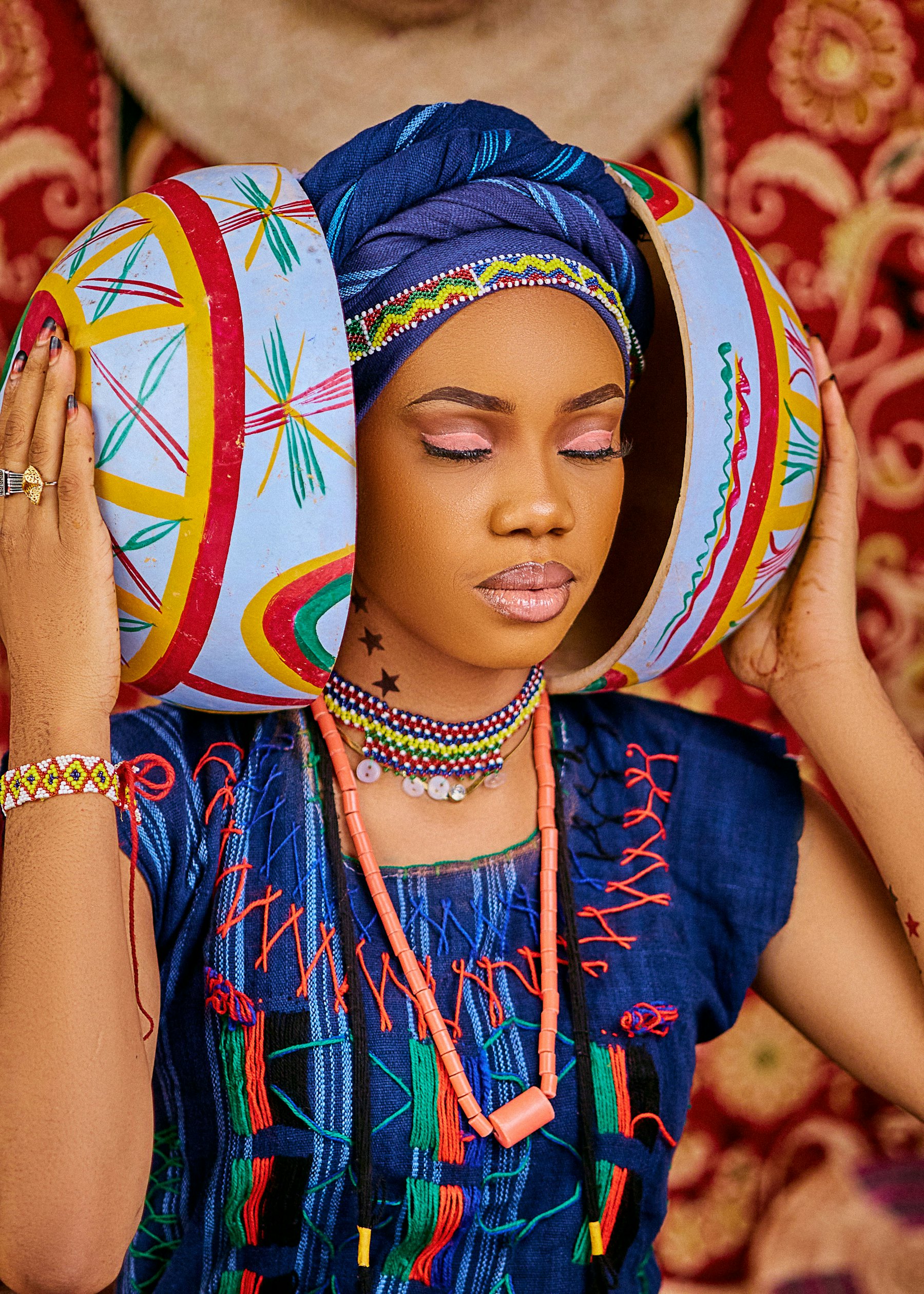 Nigerian woman in traditional attire